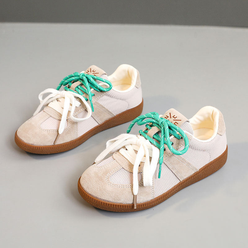 Damen Sportliche Sneaker aus strapazierfähigem Material mit atmungsaktiven Einsätzen
