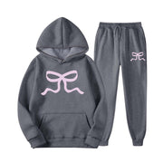 Damen lässiger Hoodie und Jogginghose Set
