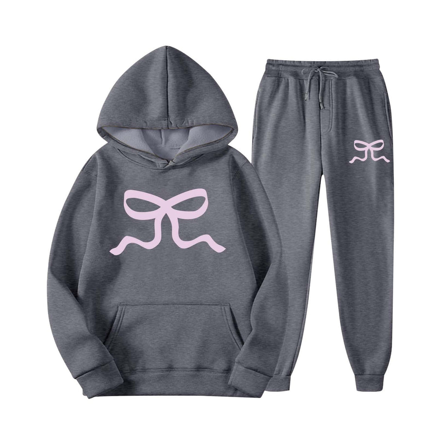 Damen lässiger Hoodie und Jogginghose Set