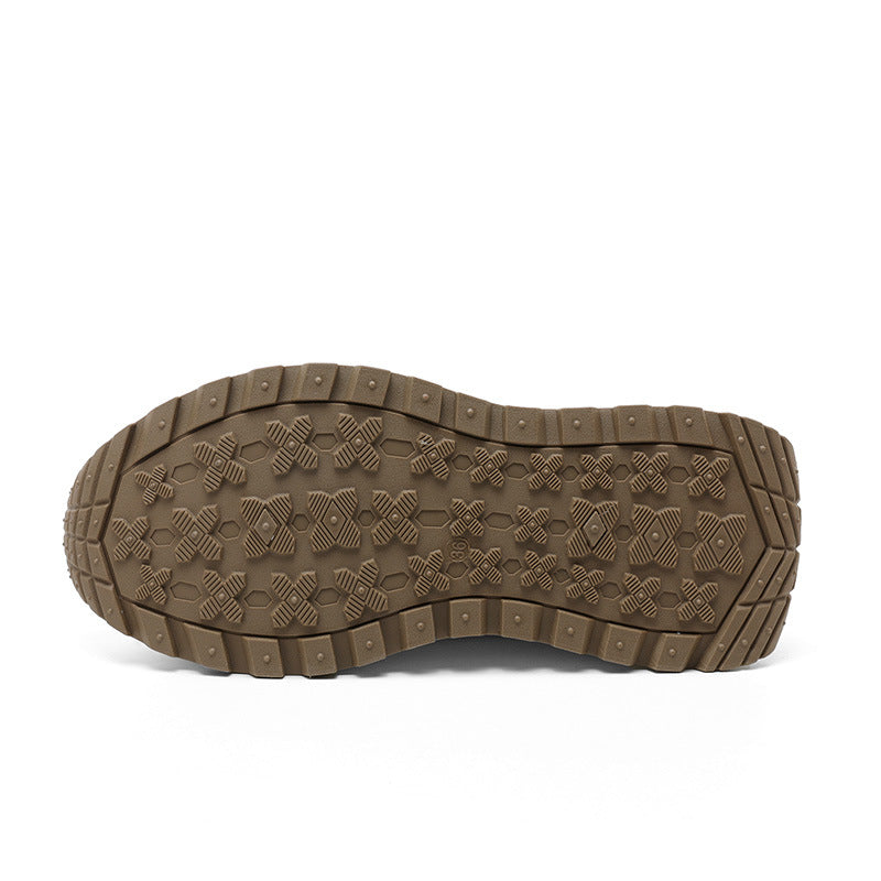 Damen modische Plateau-Sneaker mit atmungsaktivem Mesh und robuster Laufsohle