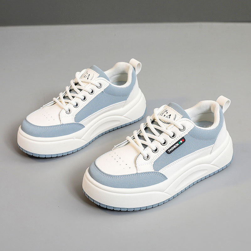 Damen Sportliche Plateau-Sneaker mit atmungsaktivem Mesh-