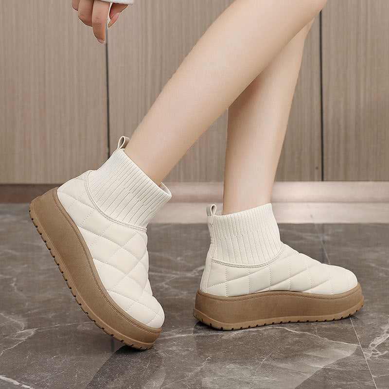 Damen Winter Sneakers mit isolierendem Fleece-Futter und rutschfester Sohle