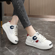 Damen Sportliche Plateau Sneakers mit atmungsaktivem Mesh-Obermaterial und dämpfender Sohle