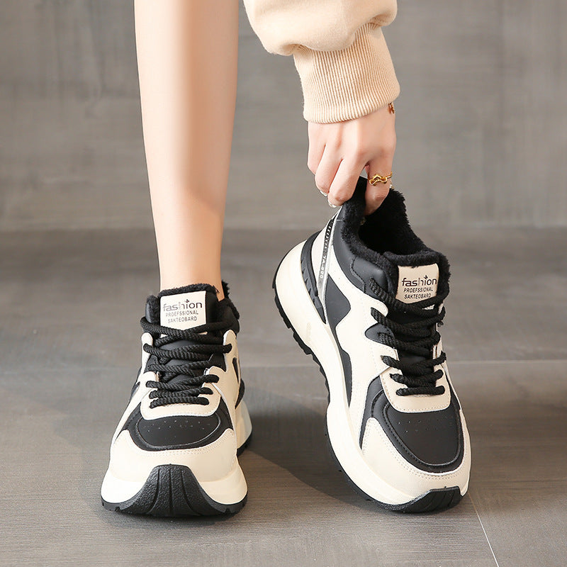 Damen Winterliche Sneaker mit kuscheligem Innenfutter und rutschfester Sohle