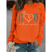 Damen Sweatshirt mit kreativem Modedesign und motivierender Botschaft