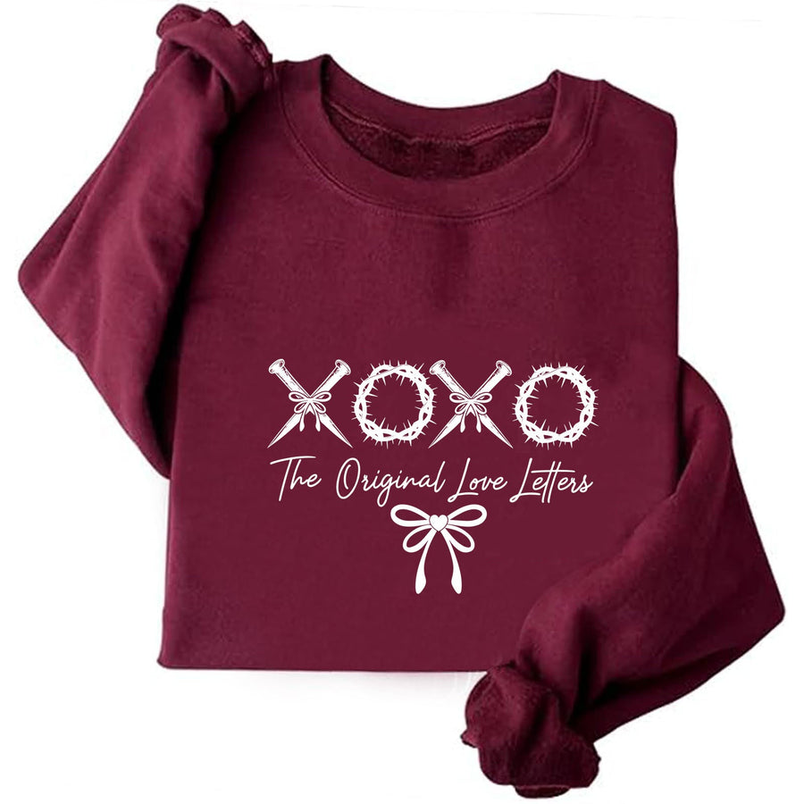 Damen lässiger Sweater mit einzigartigem Schriftzug und weichem Material