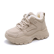 Damen Winterliche High-Top Sneakers mit weichem Fleece-Futter