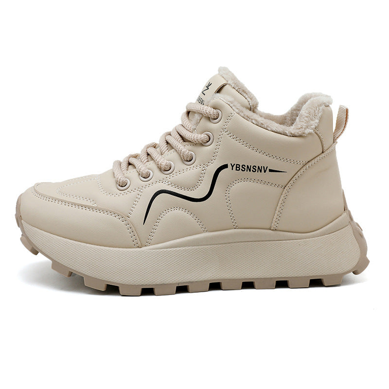 Damen Winterliche High-Top Sneakers mit Wärmeisolierung und rutschfester Sohle