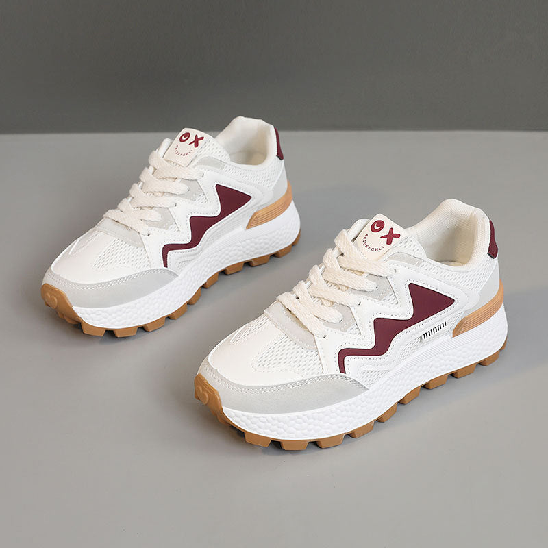 Damen Sportliche Freizeitsneaker mit atmungsaktiver Mesh-Oberfläche und dämpfender Laufsohle