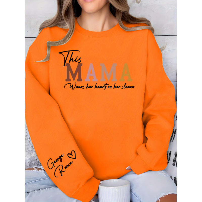 Damen Sweatshirt mit inspirierendem Mama-Aufdruck und bequemer Passform