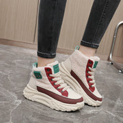 Damen High-Top Sneakers mit warmem Fleece-Futter und rutschfester Sohle