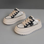 Damen modische Slip-ons mit atmungsaktiver Mesh-Oberfläche und dämpfendem Fußbett
