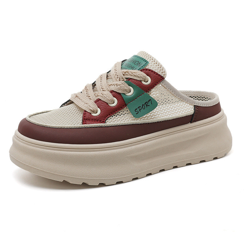 Damen modische Slip-ons mit atmungsaktiver Mesh-Oberfläche und dämpfendem Fußbett