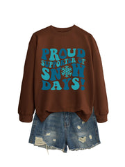 Damen Sweatshirt mit kreativem Aufdruck und lässigem Schnitt