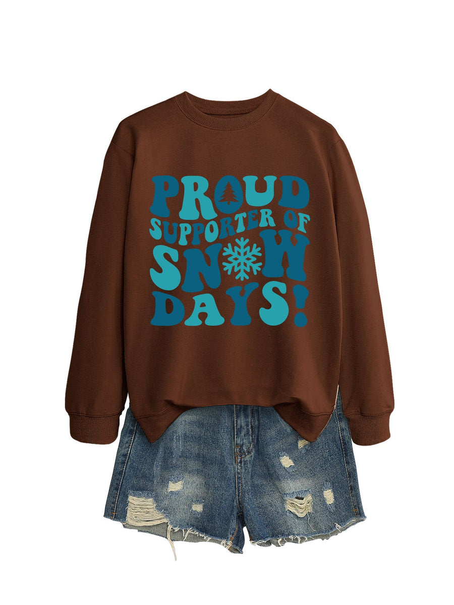 Damen Sweatshirt mit kreativem Aufdruck und lässigem Schnitt