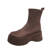 Damen Ankle Boots aus luxuriösem Wildleder mit bequemer leichtgewichtiger Sohle