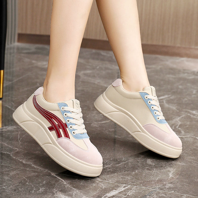 Damen modische Sneakers mit komfortabler Plattform und sportlichen Akzenten