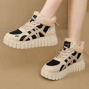Damen High-Top Sneakers mit flauschigem Innenfutter