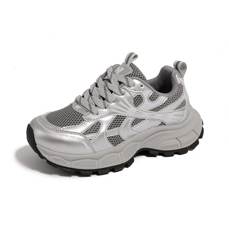 Damen Sportliche Lauf Sneakers mit atmungsaktiver Netzstruktur und dämpfender Sohle