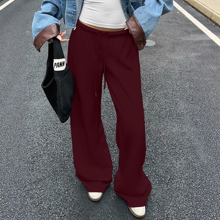 Damen bequeme Sweatpants im weiten Schnitt