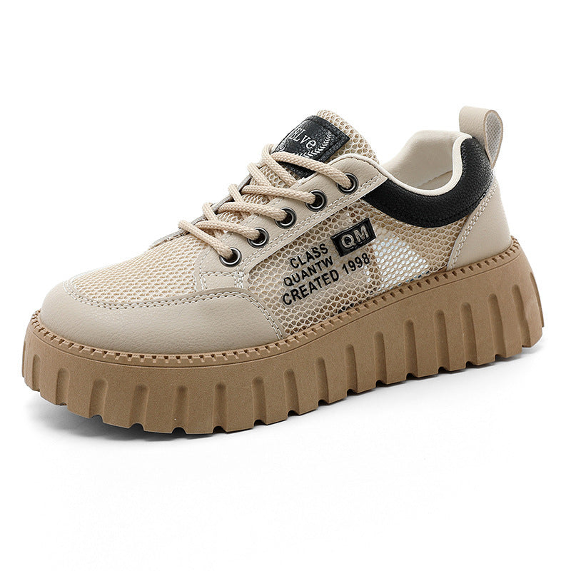 Damen Sportliche Chunky Sneakers mit atmungsaktiver Mesh-Oberfläche und strapazierfähigem Sohlenprofil