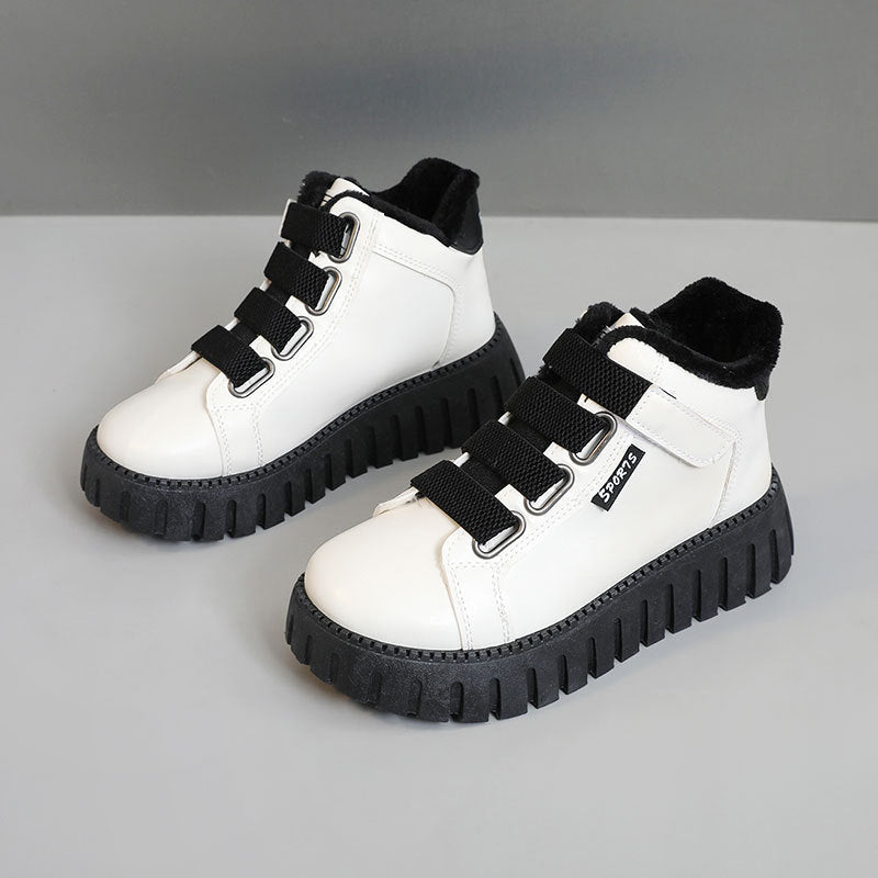 Damen High-Top Sneakers mit gefüttertem Innenbereich und rutschfester Profilsohle
