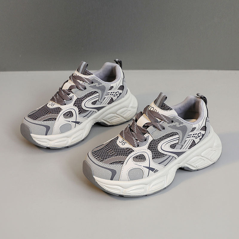 Damen sportliche Lauf Sneakers mit atmungsaktiver Mesh-Oberfläche und dämpfender Sohle