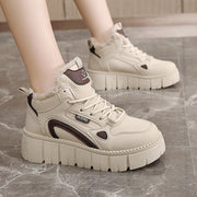 Damen High-Top Sneakers mit plüschiger Innenausstattung und rutschfester Sohle