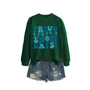 Damen Sweatshirt mit kreativem Aufdruck und lässigem Schnitt
