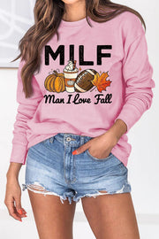 Damen Sweatshirt mit herbstlichem Essenzen-Motiv und inspirierendem Schriftzug