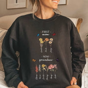 Damen Sweatshirt mit floralem Druck und inspirierendem Schriftzug