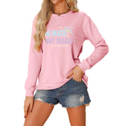 Damen lässiger Sweatshirt mit inspirierendem Mathematikmotiv