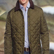 Herren gefütterte Steppjacke mit hohem Kragen und praktischen Taschen Aliams