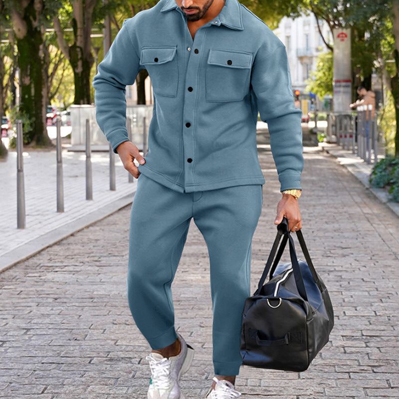 Herren lässiges Freizeit-Set mit praktischen Taschen Aliams