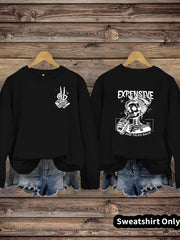 Damen Sweatshirt mit kreativem Motiv und lässigem Schnitt