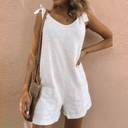 Addison – Jumpsuit Mit Schleifen-Trägern Und Taschen