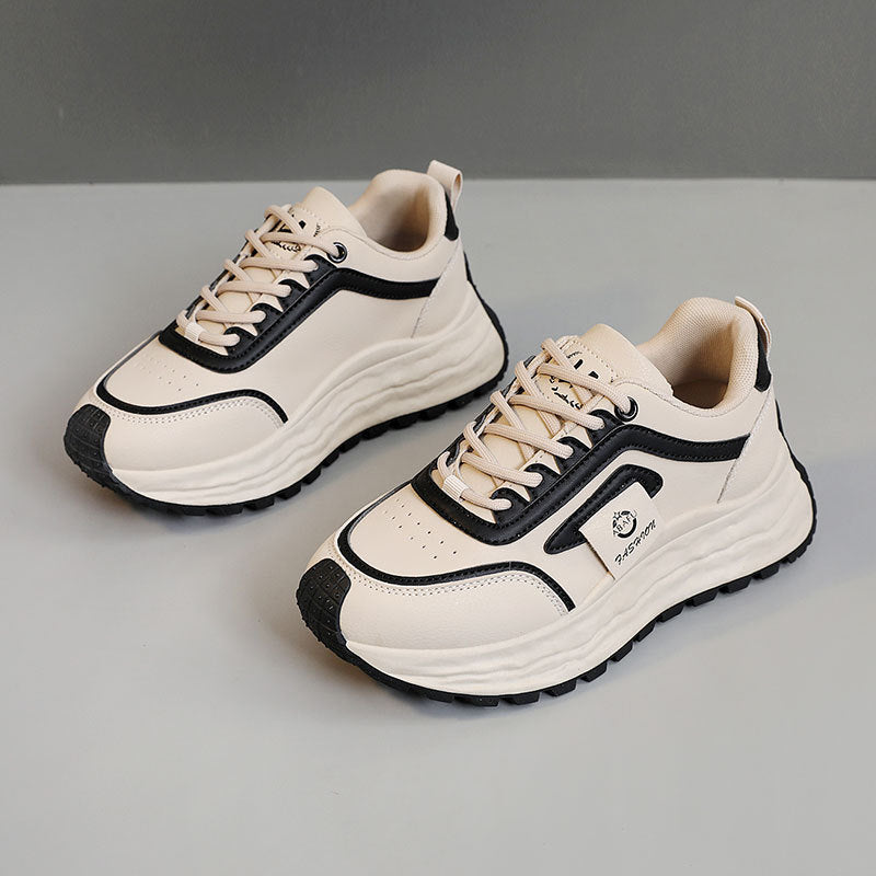 Damen Sportliche Chunky Sneakers mit rutschfester Gummisohle und atmungsaktivem Obermaterial