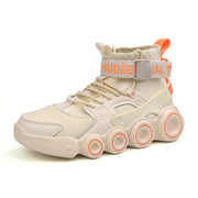 Damen Streetwear High-Top Sneakers mit innovativem Riemensystem