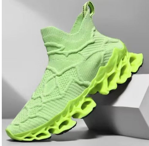 Damen Sportliche Strick-Sneaker mit rutschfester Sohle und innovativer Dämpfungstechnologie