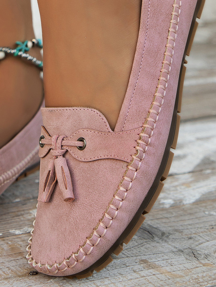 Damen Slipper aus veganem Leder mit weichem Futter – Elegante Mokassins für jeden Tag
