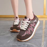Damen Atmungsaktive Sport Sneakers mit rutschfester Sohle und dämpfendem Fußbett