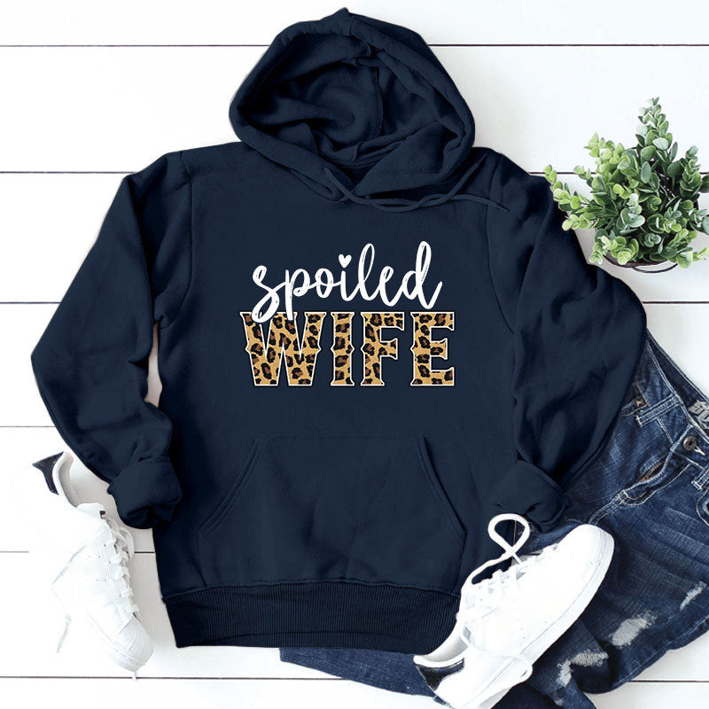 Damen Kapuzenpullover mit kreativem und elegantem Schriftzug