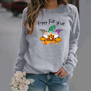 Damen Sweatshirt mit Herbstmotiv und gemütlichem Schnitt