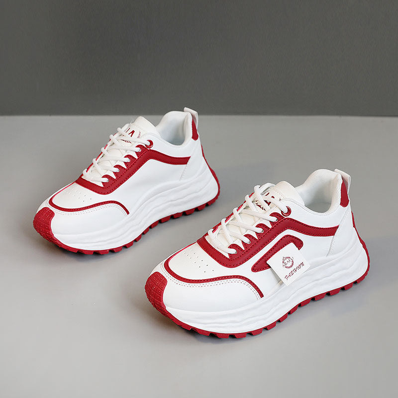 Damen Sportliche Chunky Sneakers mit rutschfester Gummisohle und atmungsaktivem Obermaterial