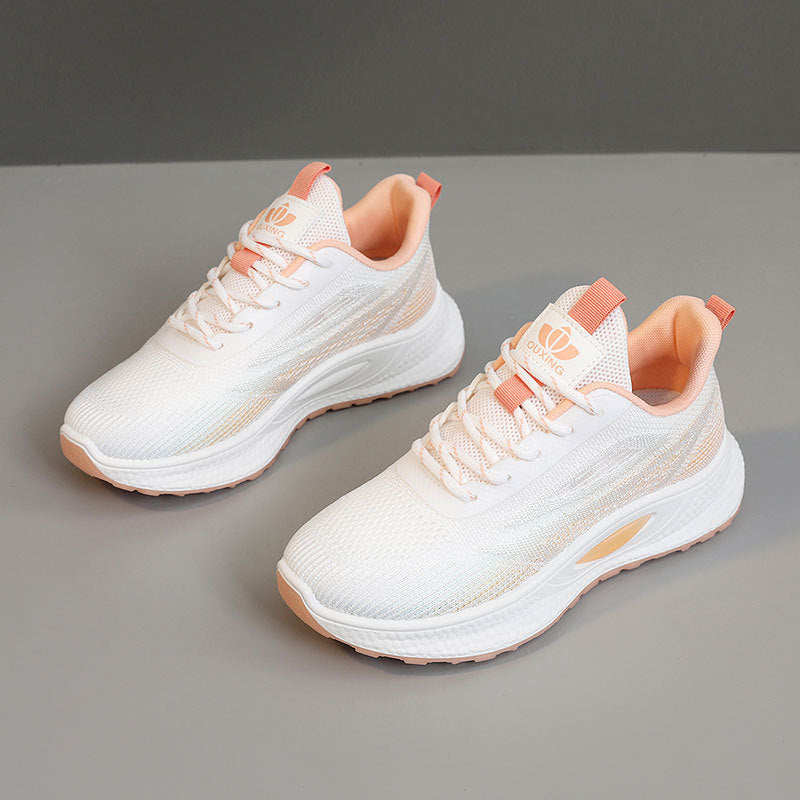 Damen Atmungsaktive Freizeitschuhe mit dämpfender Laufsohle und elastischem Obermaterial