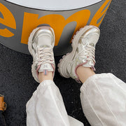 Damen Sportliche Lauf Sneakers mit atmungsaktiver Netzstruktur und dämpfender Sohle