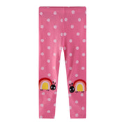 Mädchen Leggings mit fröhlichem Schnecken- und Punkten-Motiv Drune