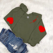 Damen Sweatshirt mit Herzen-Design und lässigem Schnitt