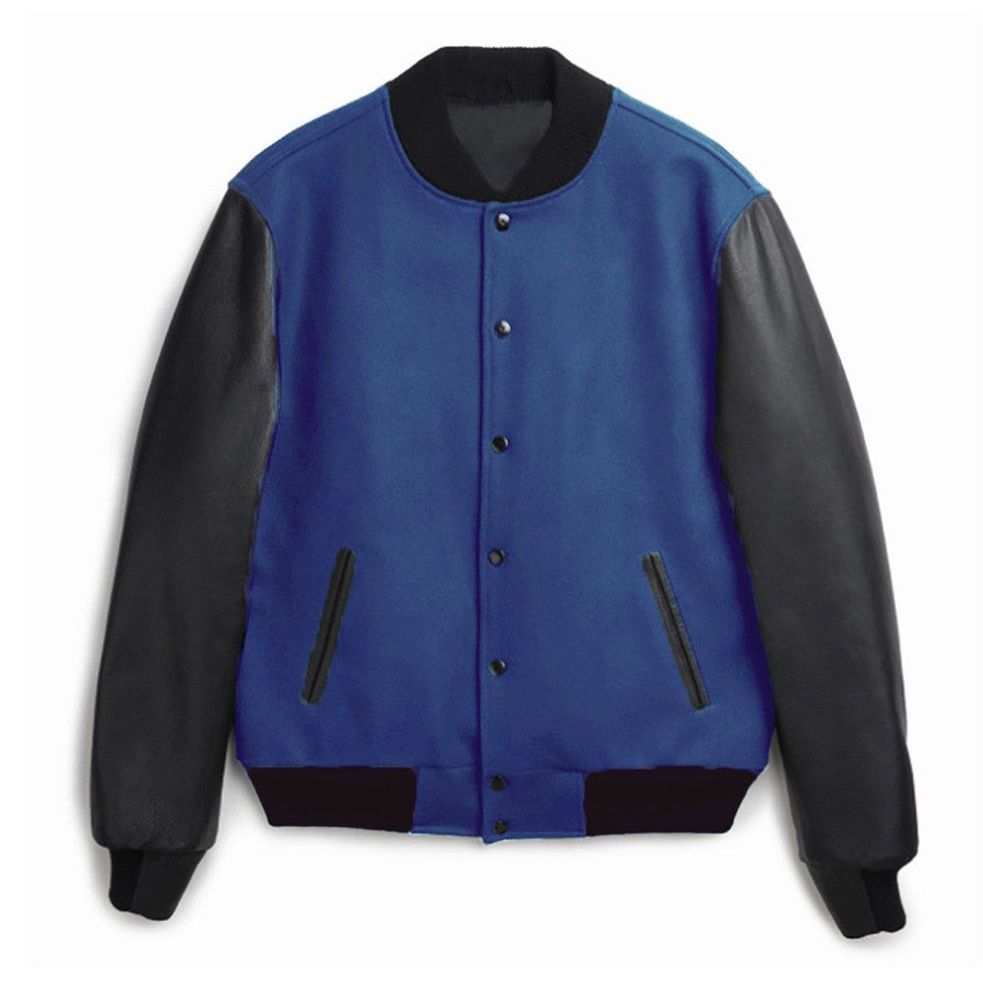 Herren stylische Bomberjacke mit Kontrastärmeln Aliams