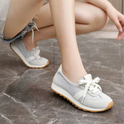 Damen Sportliche Sneakers mit elastischem Einstieg und dämpfender Laufsohle